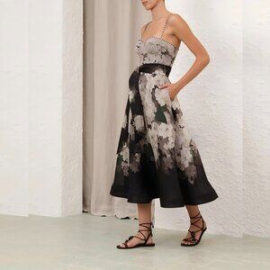 Zimmermann Balance Picnic Dress in Linen Blend